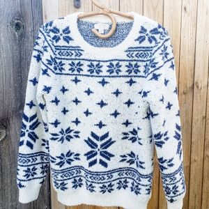 Barefoot Dreams Cozy Chic Snowflake Sweater